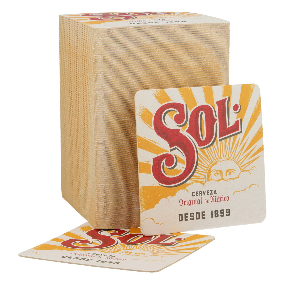 100x  Sol Birra Sottobicchieri Sottobicchieri in vetro Cerveza