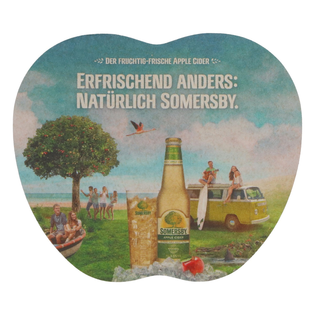 100 sottobicchieri a forma di cuore Somersby Cider - Accessori da bar - Nuovi, nella confezione originale
