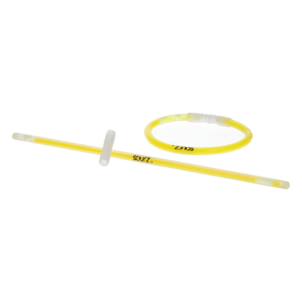 100x Sourz Braccialetto luminoso Lumi giallo 20 cm Accessorio per feste e festival – Vista 5