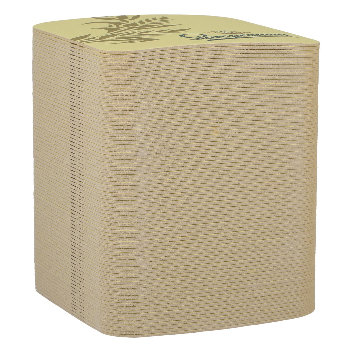 100 sottobicchieri Staropramen 1869 con logo verde e motivo "Weizen", colore beige – Vista 2