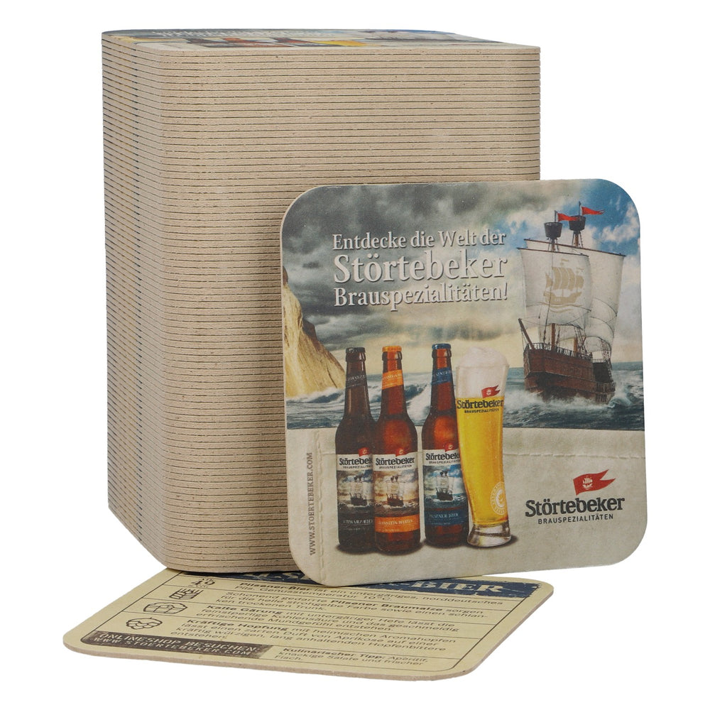 100 sottobicchieri da birra Störtebeker, Pilsener, per bar e feste, nuovi