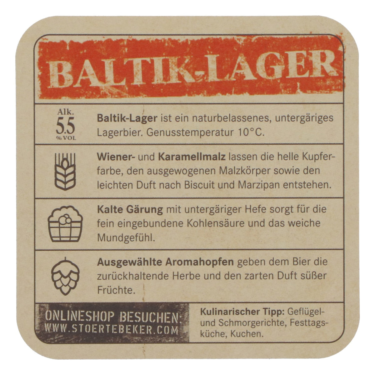 100 sottobicchieri Störtebeker "Baltik-Lager" NUOVI - Sottobicchieri, accessori da bar, decorazioni – Vista 4