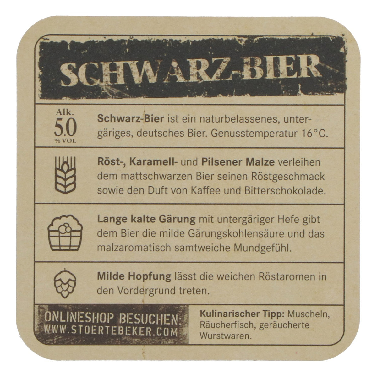 100 sottobicchieri Störtebeker, nero - Sottobicchieri da birra, accessori da bar, nuovi – Vista 4
