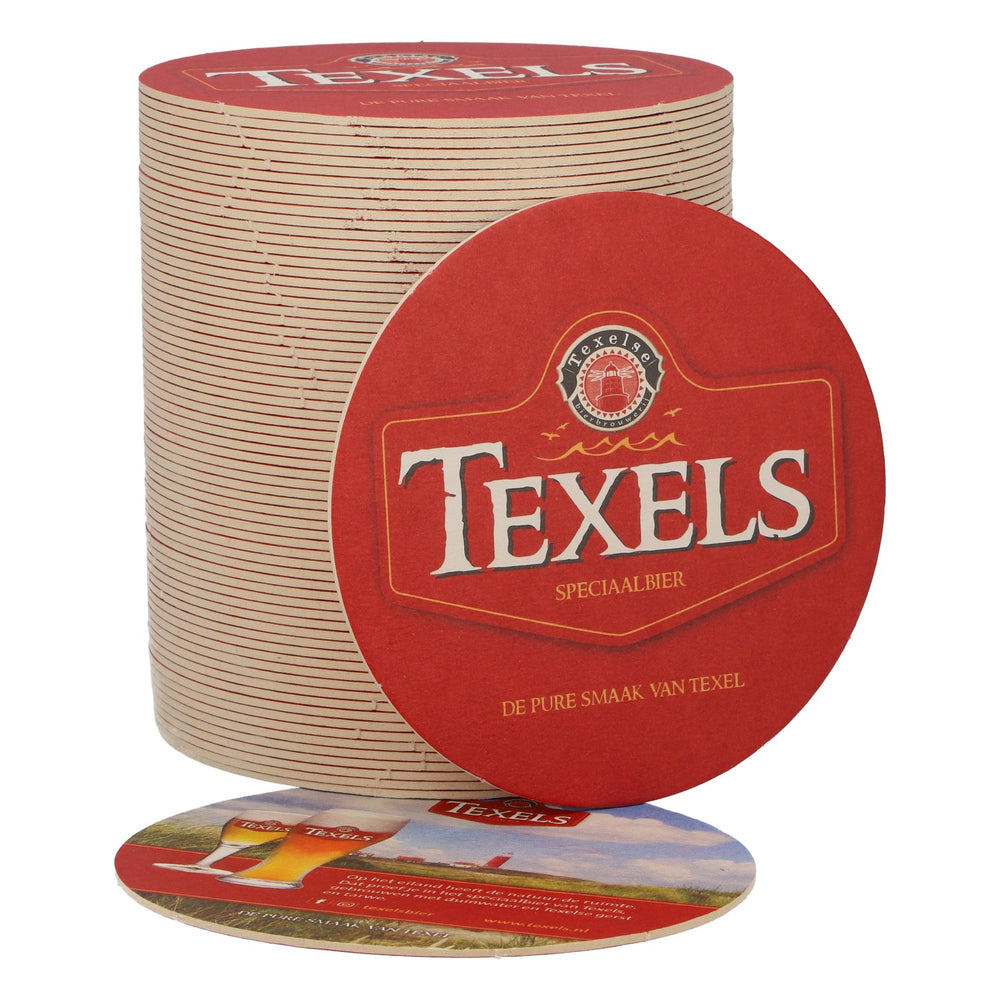 100x  Sottobicchieri Texels Bier Sottobicchieri in vetro rosso Faro
