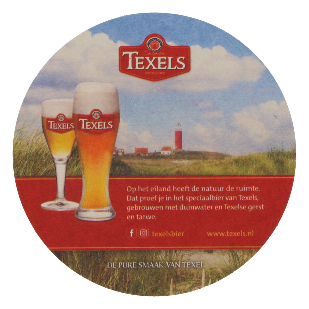 100x  Sottobicchieri Texels Bier Sottobicchieri in vetro rosso Faro – Vista 3