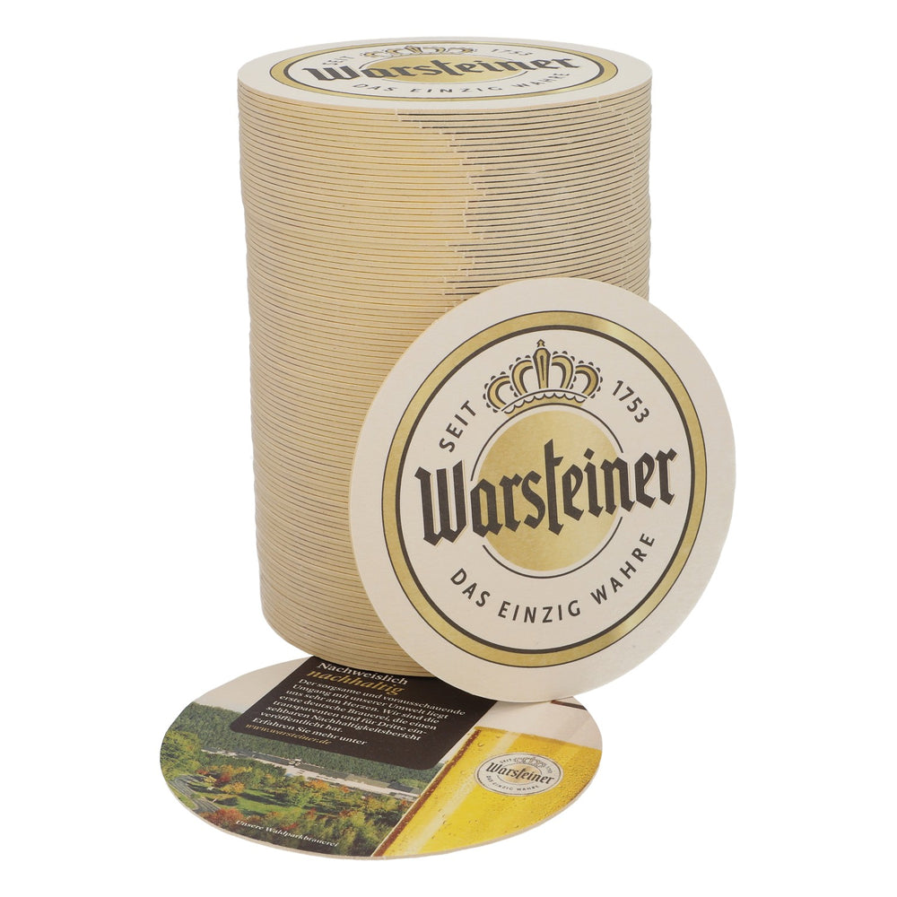 100 sottobicchieri Warsteiner Sottobicchieri Sottobicchieri in vetro "Comprovatamente sostenibili"