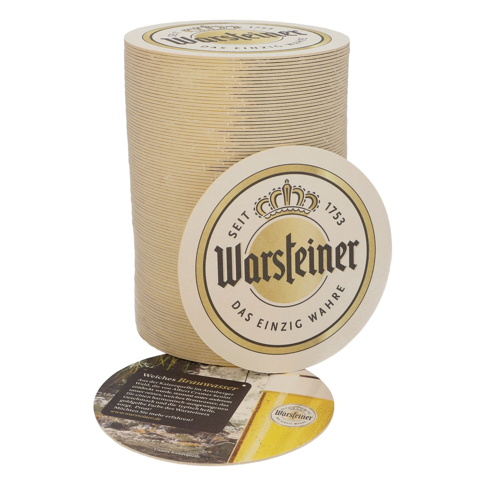 100 sottobicchieri Warsteiner Sottobicchieri Sottobicchieri in vetro Acqua dolce per la birra