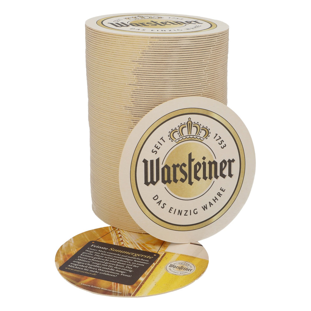 100 sottobicchieri Warsteiner Bier Bierdeckel Untersetzer Glasuntersetzer "Feinste Sommergerste"