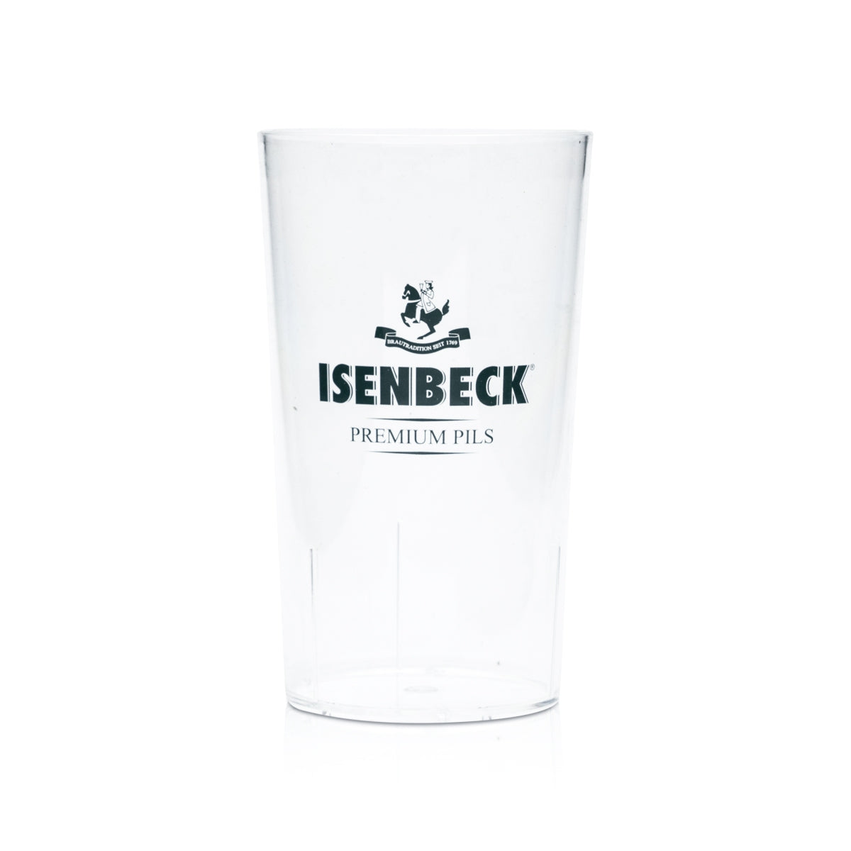 10 bicchieri riutilizzabili per birra Isenbeck da 0,3 l Festival Beer Cup impilabili in vetro per feste – Vista 2