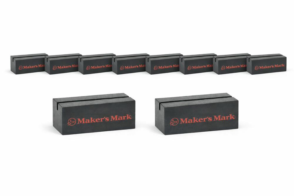 10x Makers Mark Espositore da tavolo Menu Bevande Schede Portacartucce Gastro Bar Café