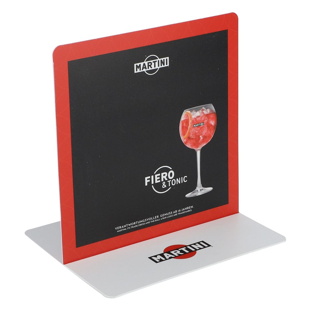 10x Martini espositore da tavolo in carta Espositore pubblicitario Cartello pubblicitario Gastronomia