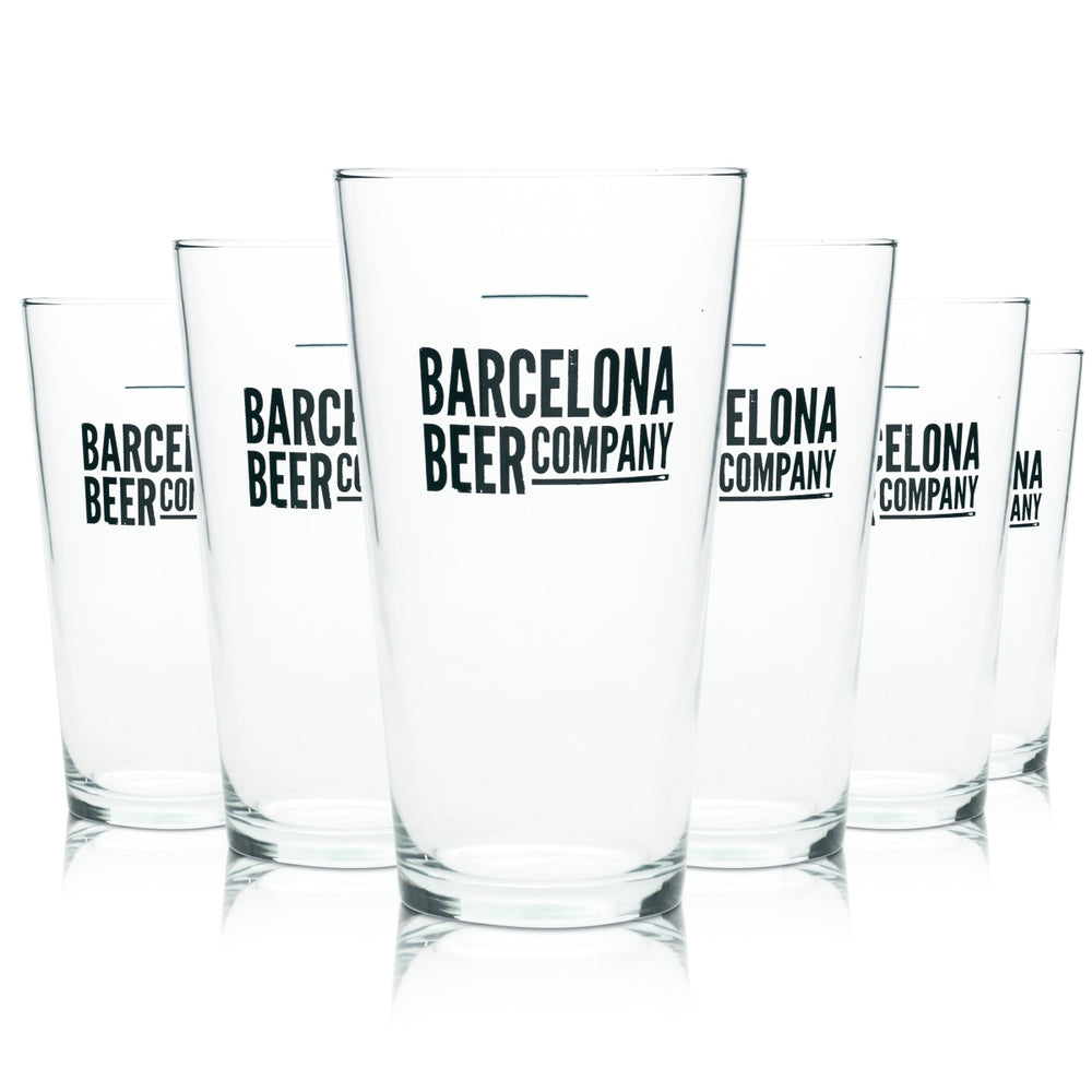 12 bicchieri da birra Barcelona Beer Company 250 ml nuovi