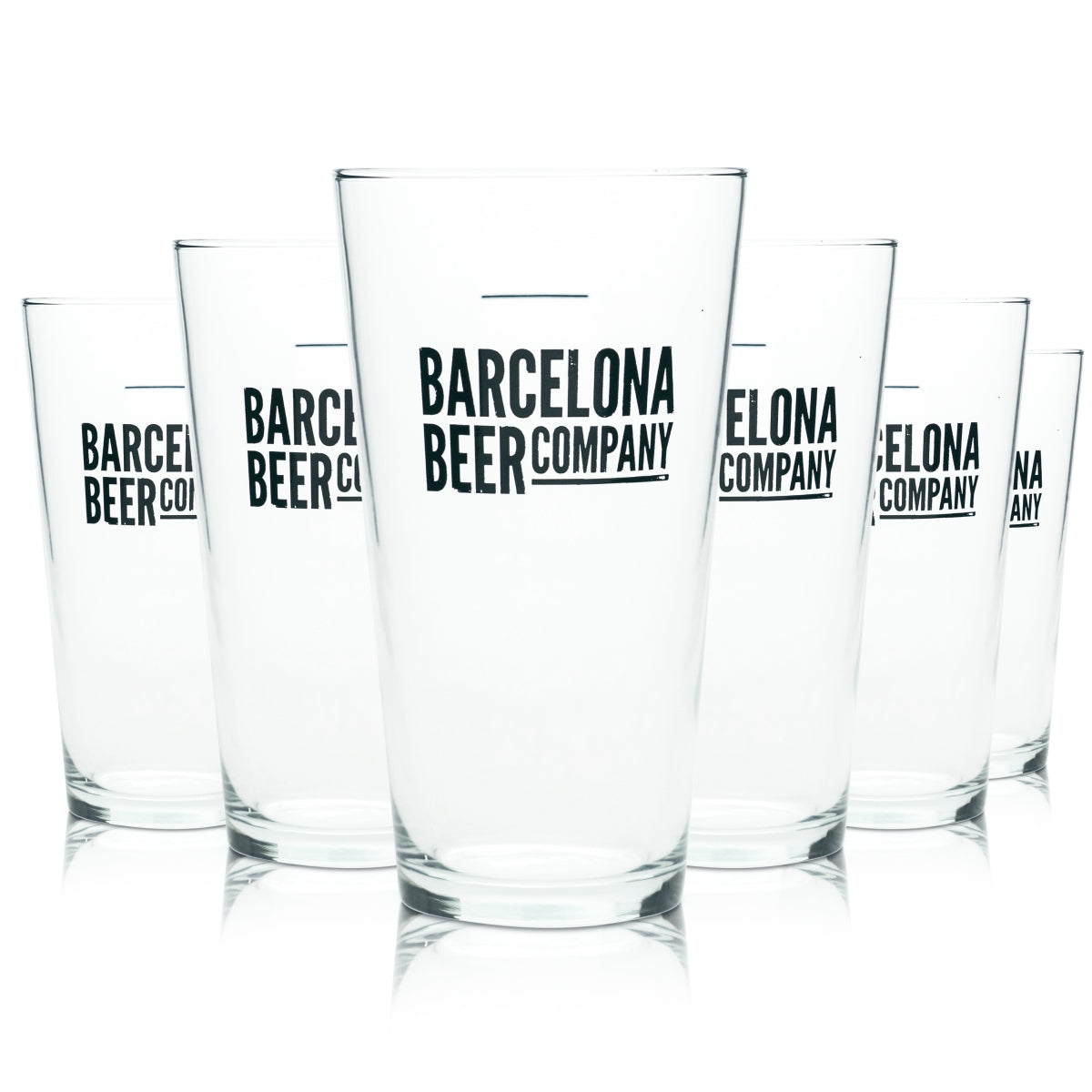 12 bicchieri da birra Barcelona Beer Company 250 ml nuovi