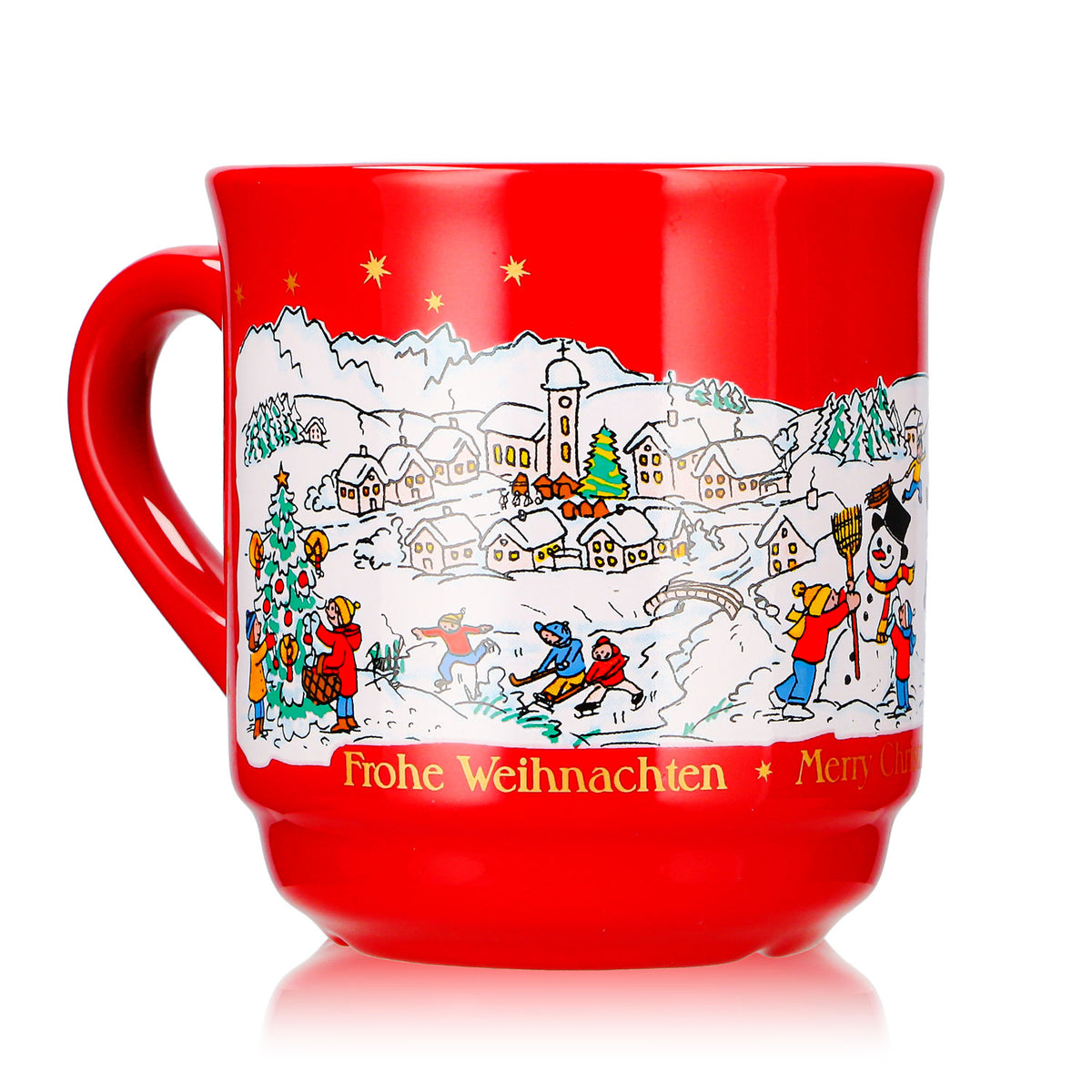 12 tazze da vin brulé Mohaba, modello 8000, "Buon Natale", invernali, rosso fuoco, 0,2 l, graduate – Vista 8