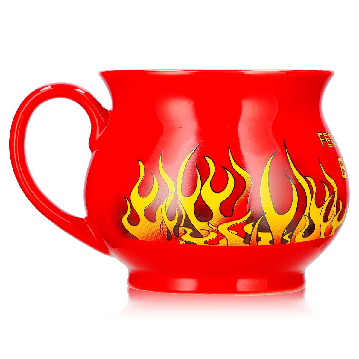 12 tazze da vin brulé Mohaba, a forma di palla, "Feuerzangenbowle", rosso fuoco, 0,2 l, graduate – Vista 4