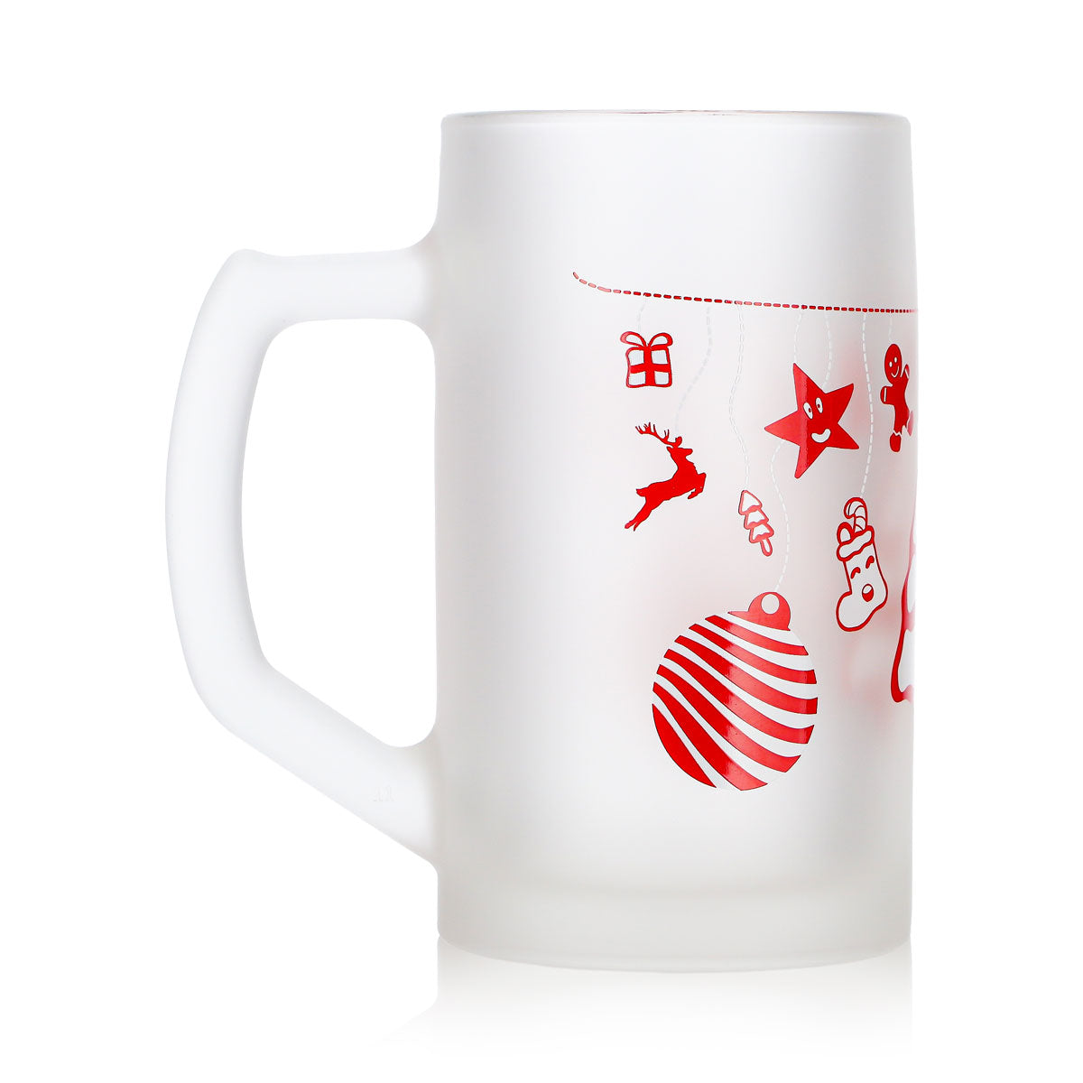 12 tazze da vin brulé Mohaba Ludwigsseidel in vetro satinato con motivo albero di Natale, 0,2 l, graduate – Vista 4