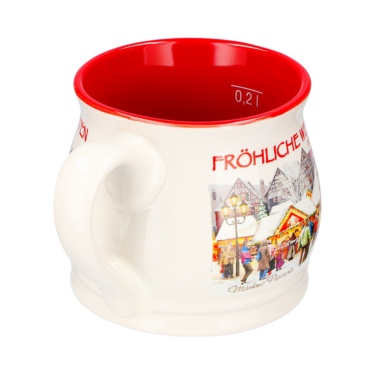 2 tazze da vin brulé Mohaba "Punschtöpfchen" - Buon Natale Chamonix 0,2 l con indicazione di capacità – Vista 7