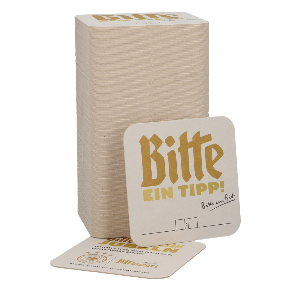 125 sottobicchieri Bitburger 9x9 cm Per favore, un suggerimento Federazione calcistica tedesca