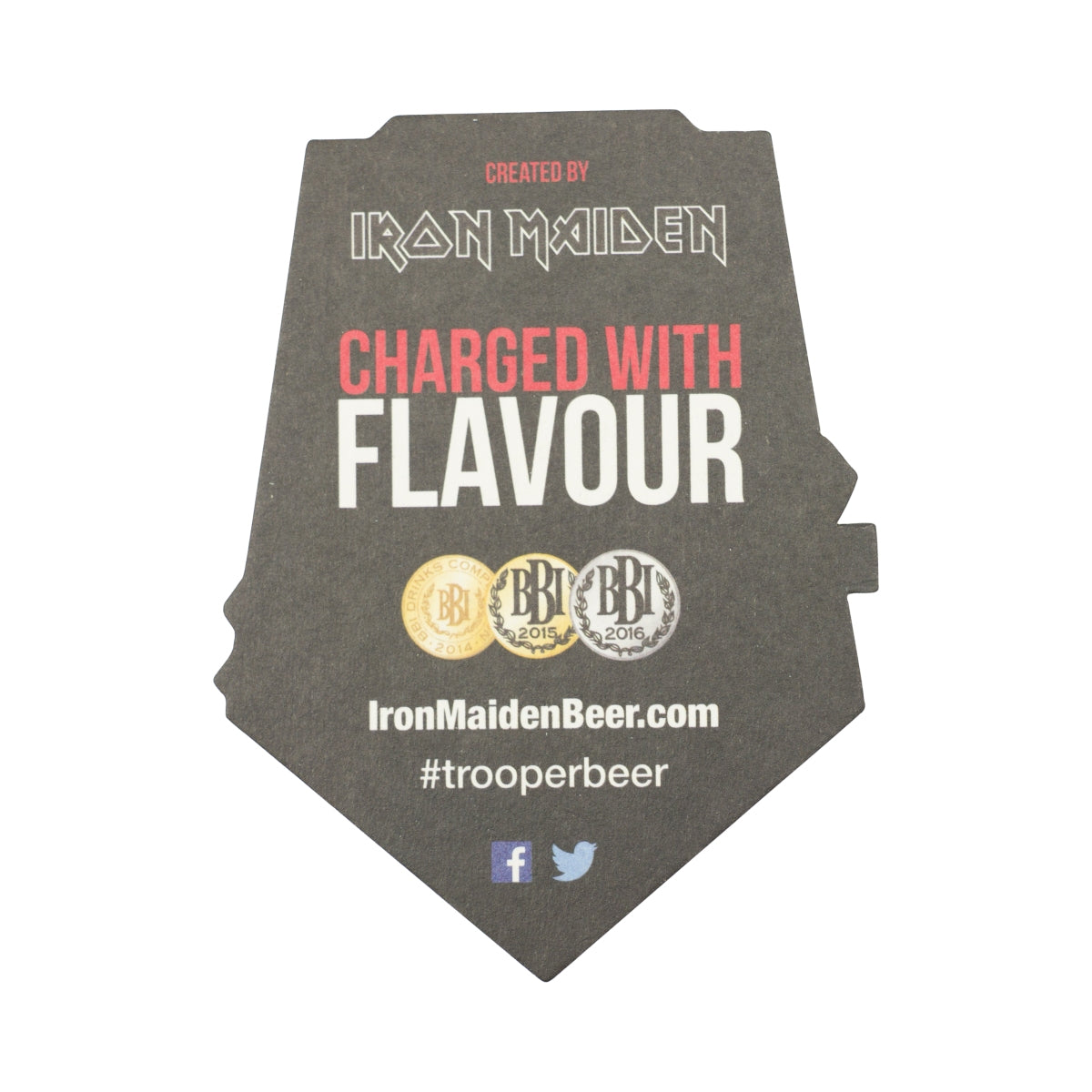 125x sottobicchieri da birra Robinson Iron Maiden Edition Trooper in vetro per bar – Vista 2