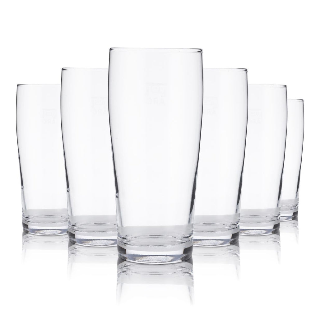 12 bicchieri in vetro da 0,3 l, universali, Arcoroc, per acqua, succhi, bibite, birra