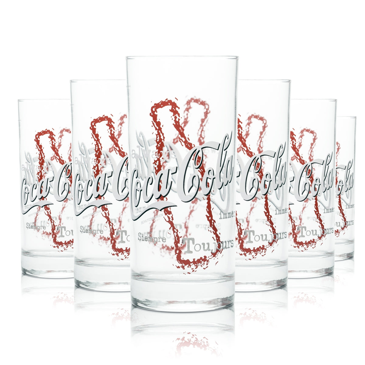 12 bicchieri Coca Cola 0,4 l bicchieri tumbler bicchieri per bibite analcoliche acqua succhi