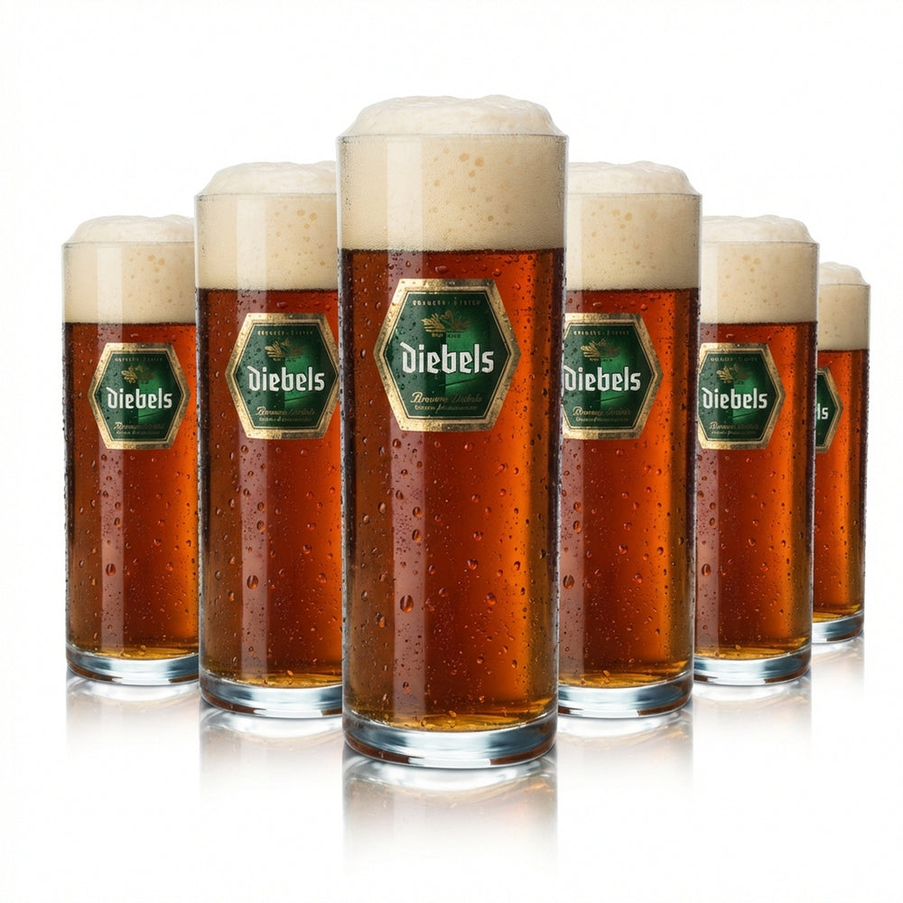 12 bicchieri da birra Diebels 0,4 l Alt Becher Sahm Willi Bicchieri Birrificio Stange Pokal