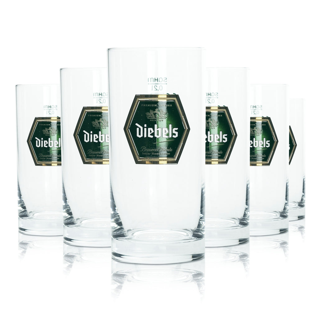12 bicchieri Diebels da 0,2 l per birra Altbier, birra chiara e birra Pils, per ristoranti, pub e birrerie