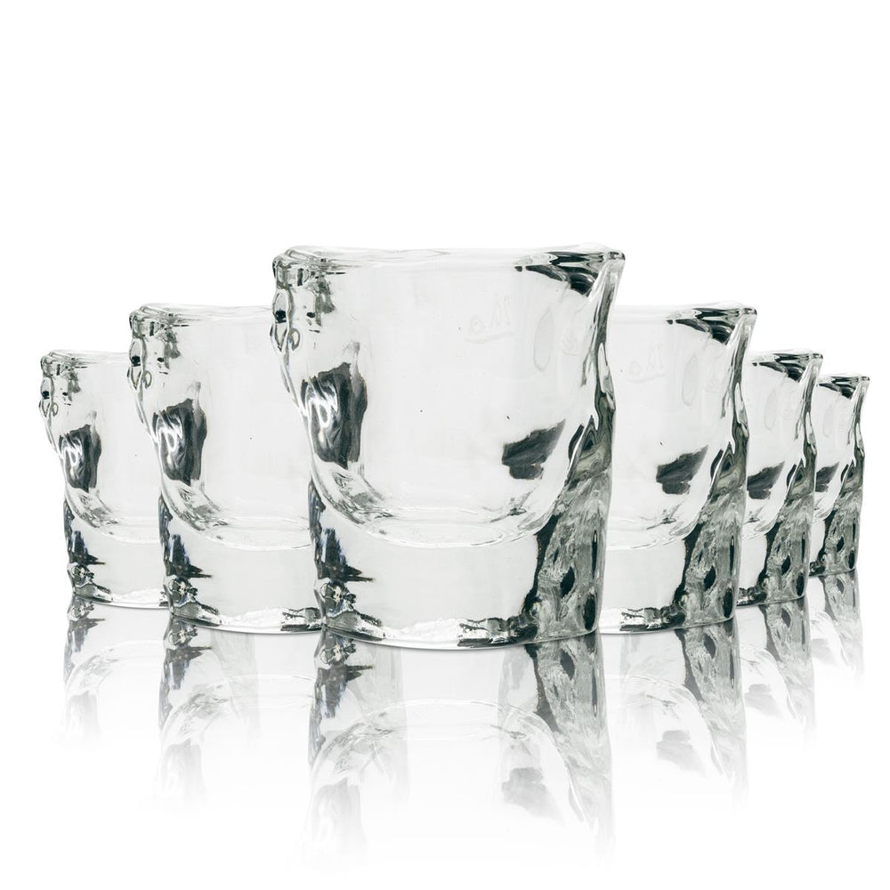 12 bicchierini da liquore Fernet Branca 2 cl con rilievo