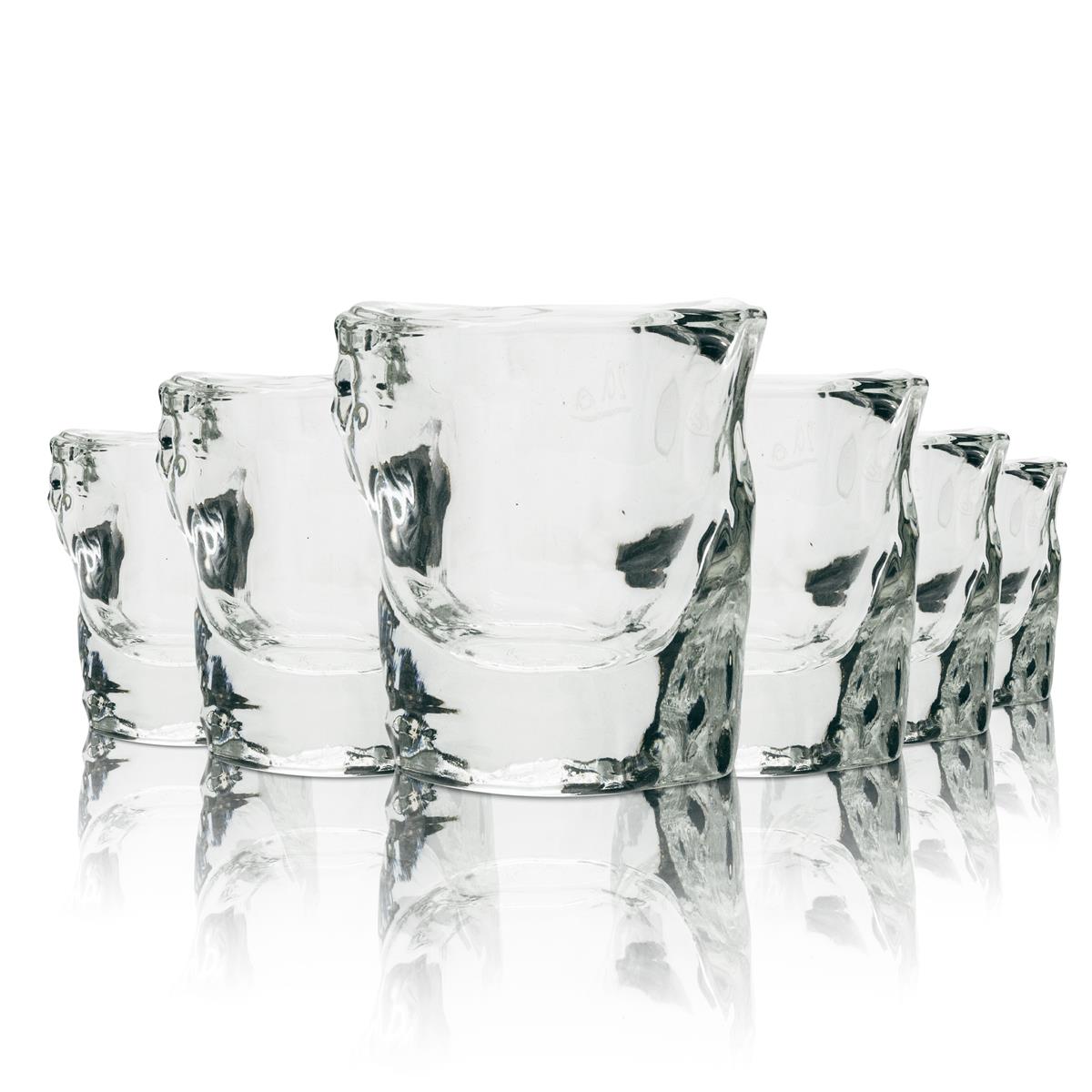 12 bicchierini da liquore Fernet Branca 2 cl con rilievo
