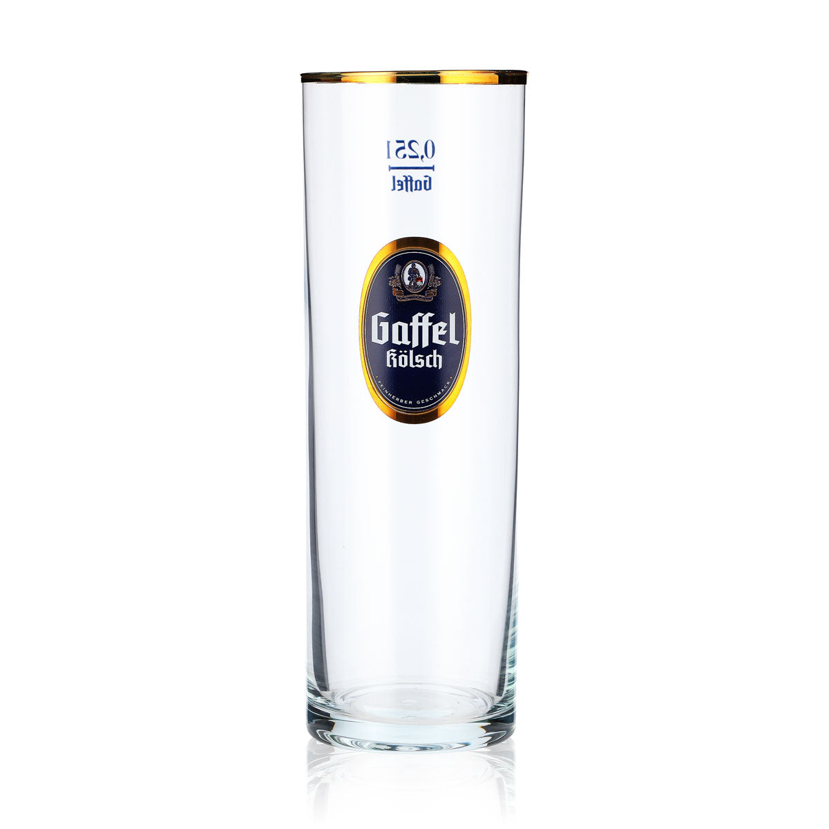 12 bicchieri da birra Gaffel Bicchieri da birra Bicchieri da Kölsch 0,25 l Bicchieri da Kölsch con bordo dorato – Vista 3