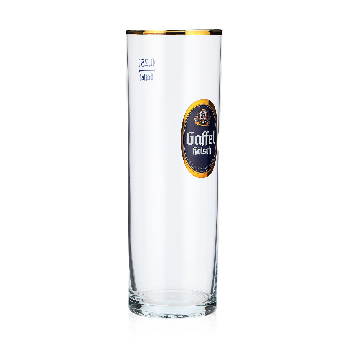 12 bicchieri da birra Gaffel Bicchieri da birra Bicchieri da Kölsch 0,25 l Bicchieri da Kölsch con bordo dorato – Vista 4
