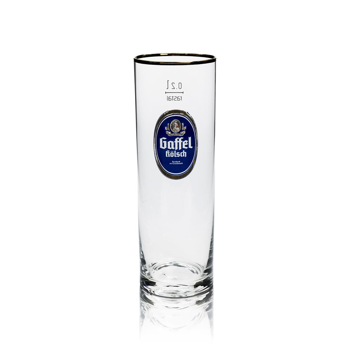12 bicchieri da birra Gaffel Kölsch 0,2 l con bordo dorato Rastal – Vista 2