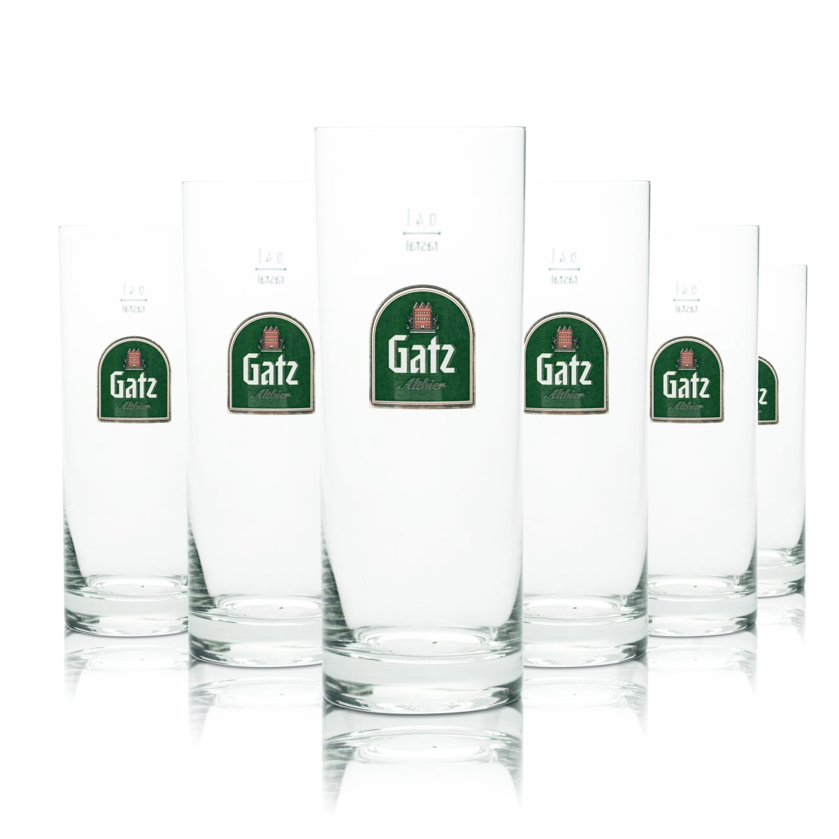 12 bicchieri da birra Gatz in vetro da 0,4 l, forma alta, birra Alt Brauerei Kölsch Gastro Eiche