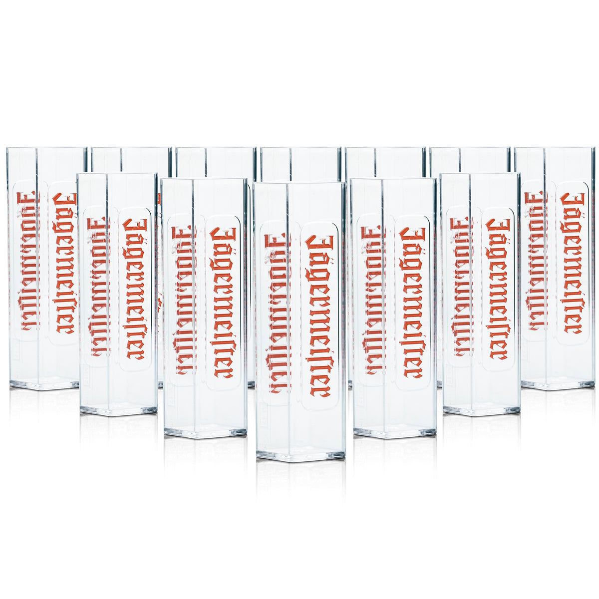 12 bicchierini Jägermeister Tooter 2 cl in plastica, bicchierini da shot Gastro