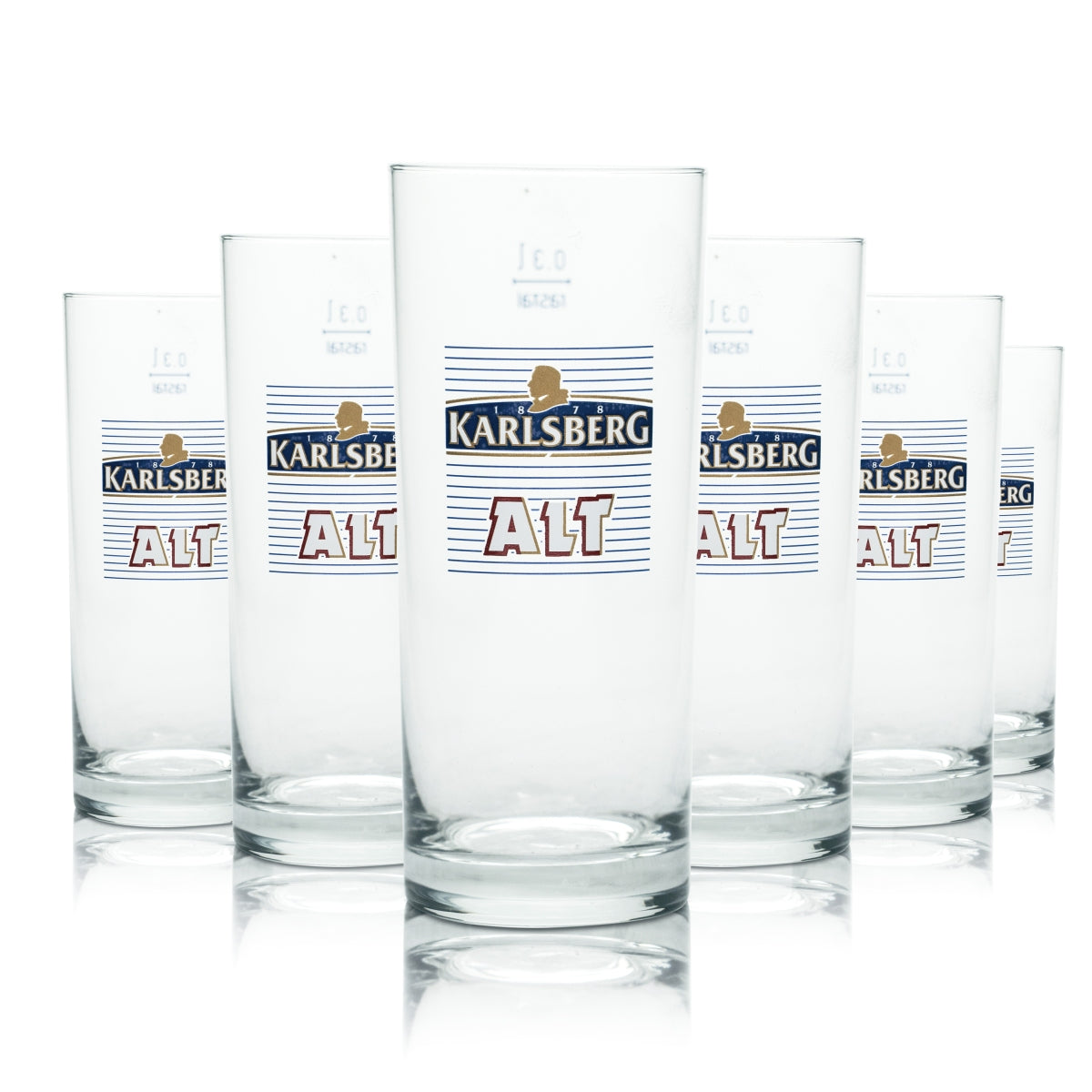 12 bicchieri Karlsberg da 0,3 l per birra Alt, birrifici, ristorazione, calibrati