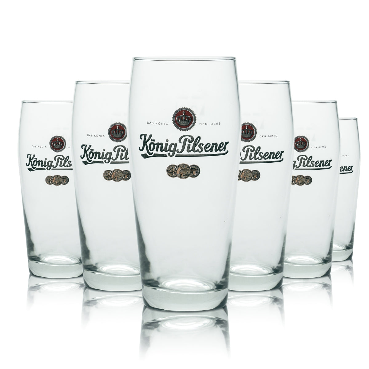 12 bicchieri König Pilsener 0,2 l Willi Becher Bicchieri da birra Birrificio Gastronomia Calibrati