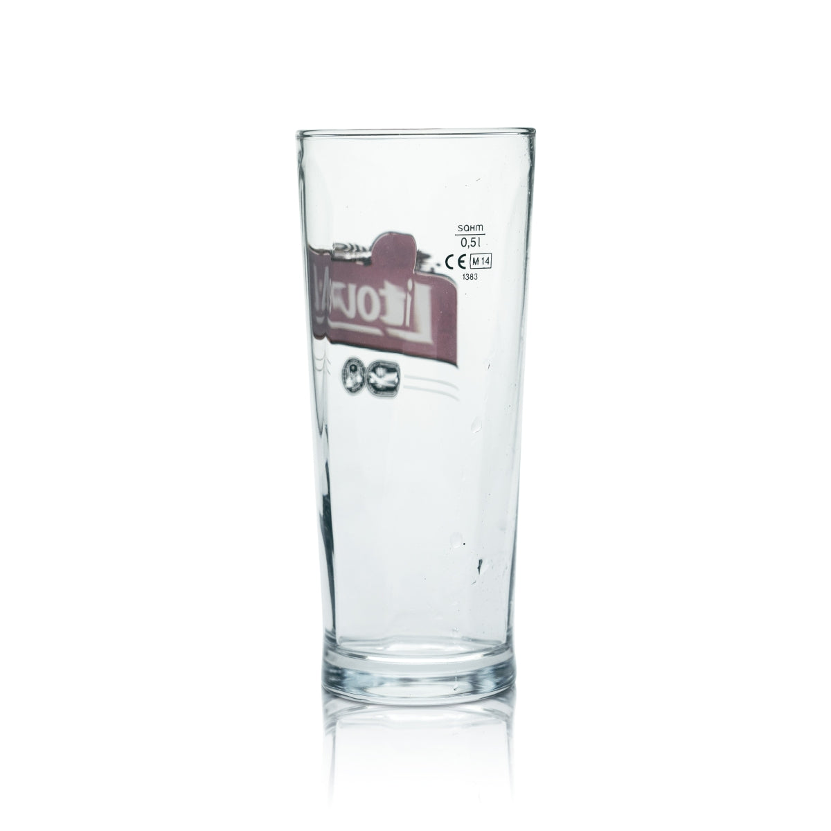 12 bicchieri da birra Litovel in vetro da 0,5 l Willi Becher Birrificio ceco scuro nero – Vista 3