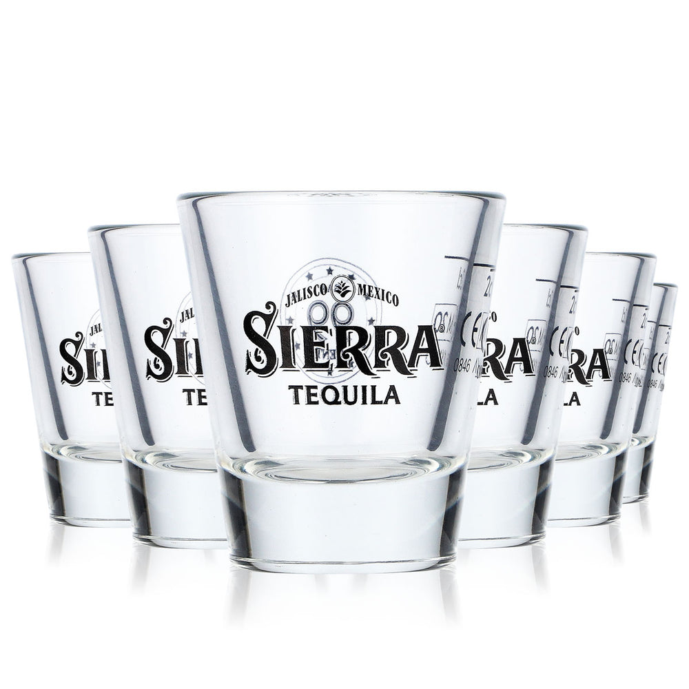 12 bicchierini da tequila Sierra Tequila 2 cl edizione speciale "Bar 99 Cent" Vicrila