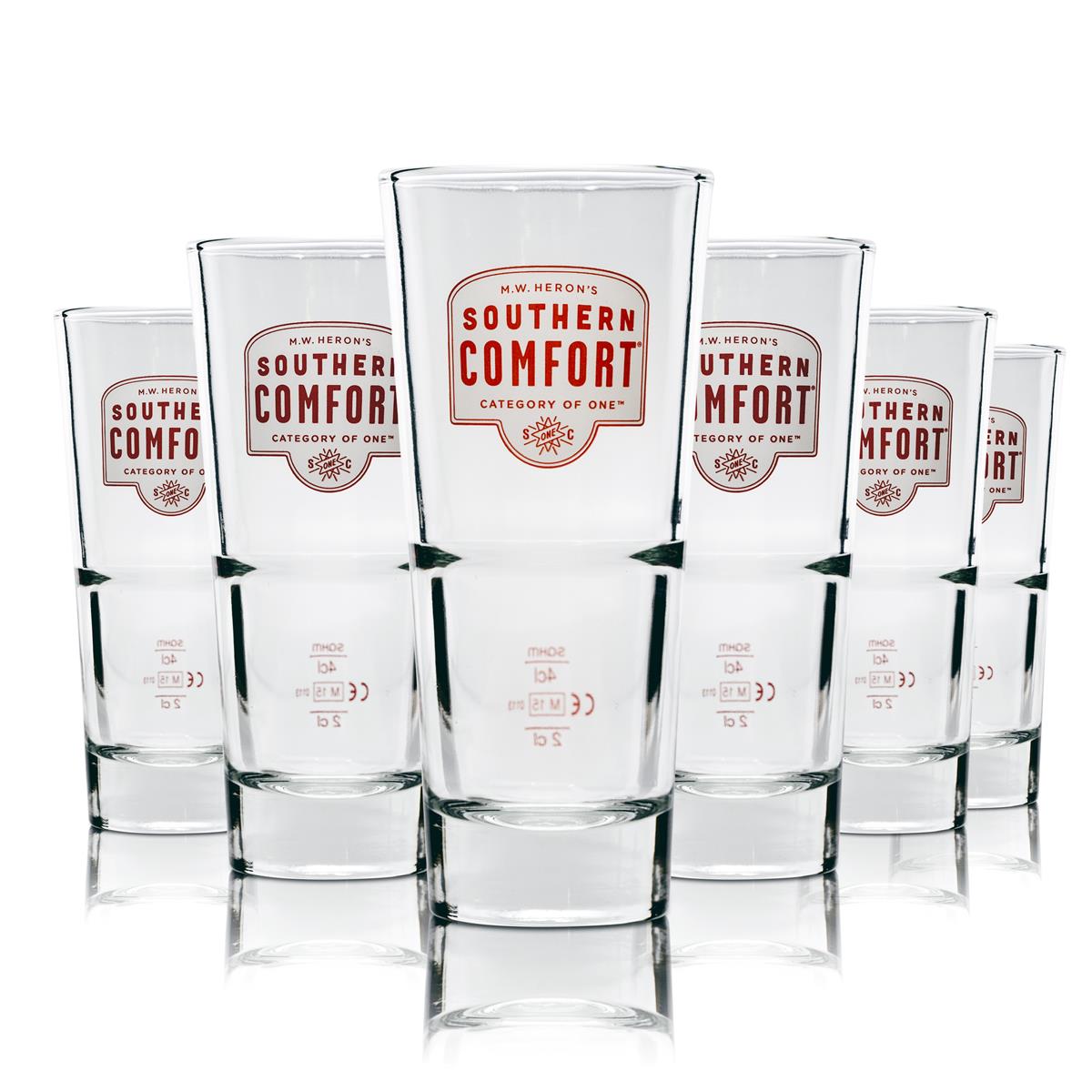 12 bicchieri da whisky Southern Comfort 0,3 l, tumbler, bicchieri da long drink impilabili, per uso professionale