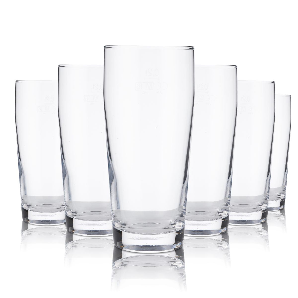 12 bicchieri Willi in vetro da 0,2 l, bicchieri universali Arcoroc per acqua, succhi, bibite, birra