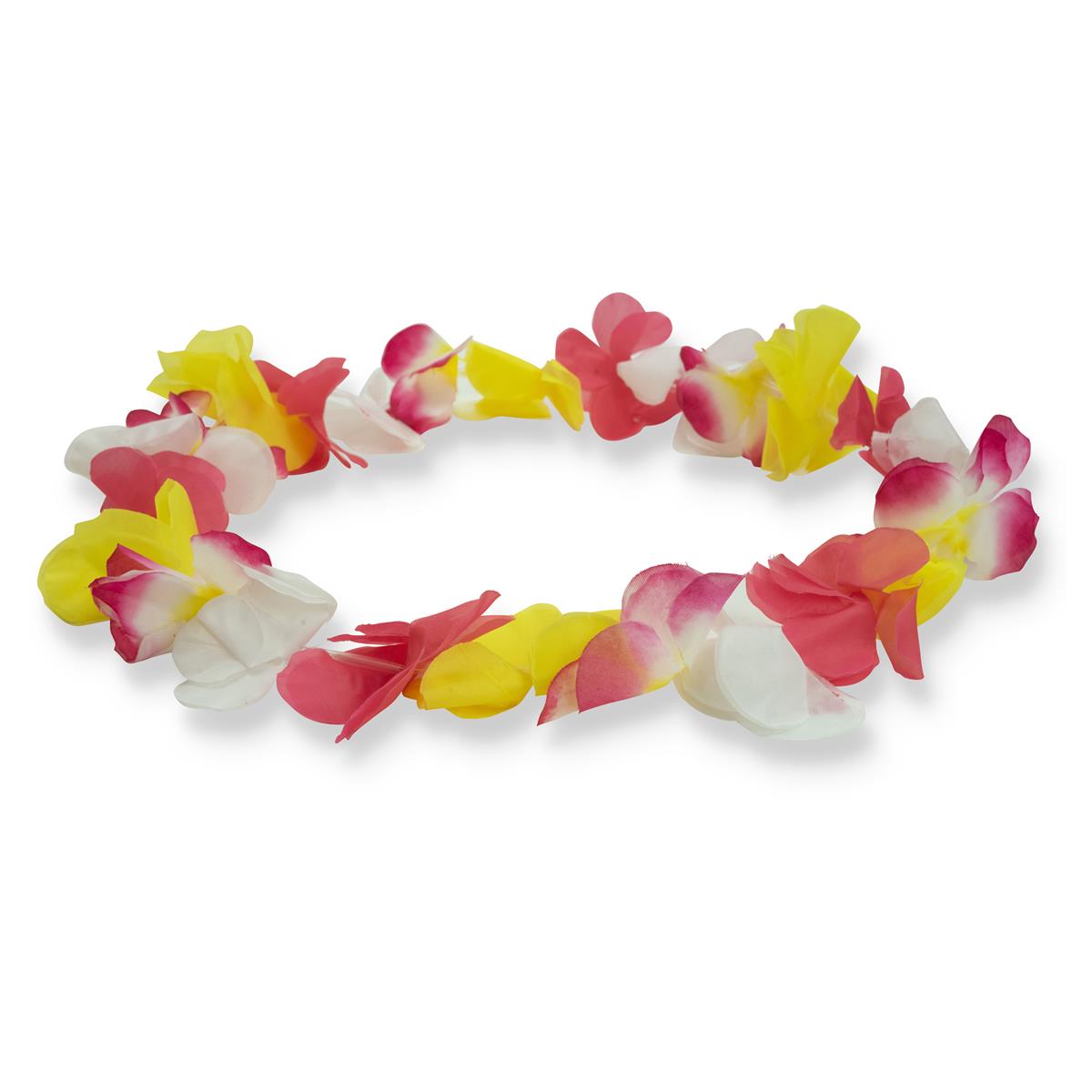 1x Aloha  Ghirlanda di fiori Hawaii giallo rosa – Vista 2