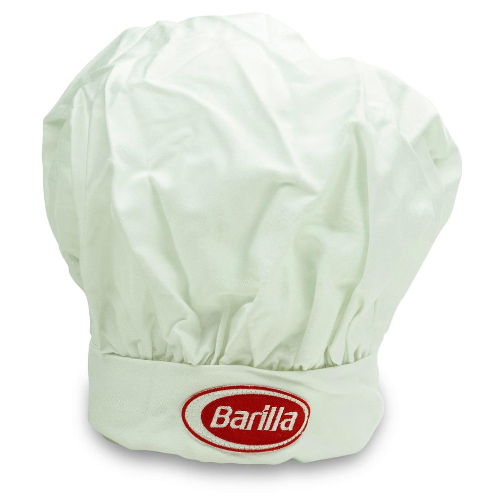 1x Cappello da cuoco Barilla bianco regolabile