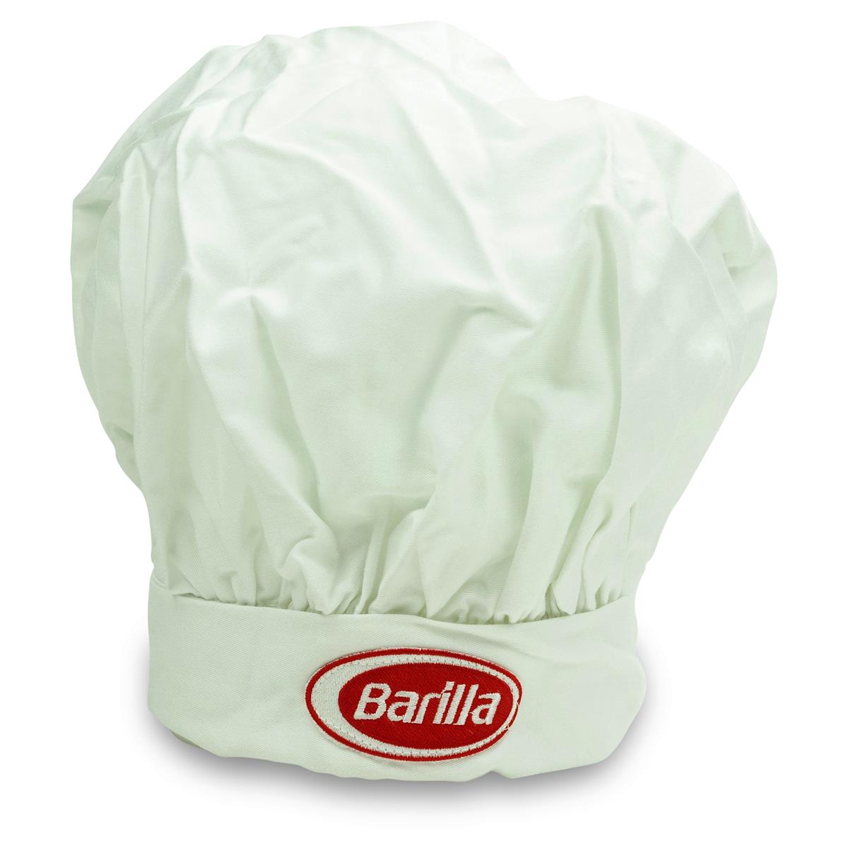 1x Cappello da cuoco Barilla bianco regolabile
