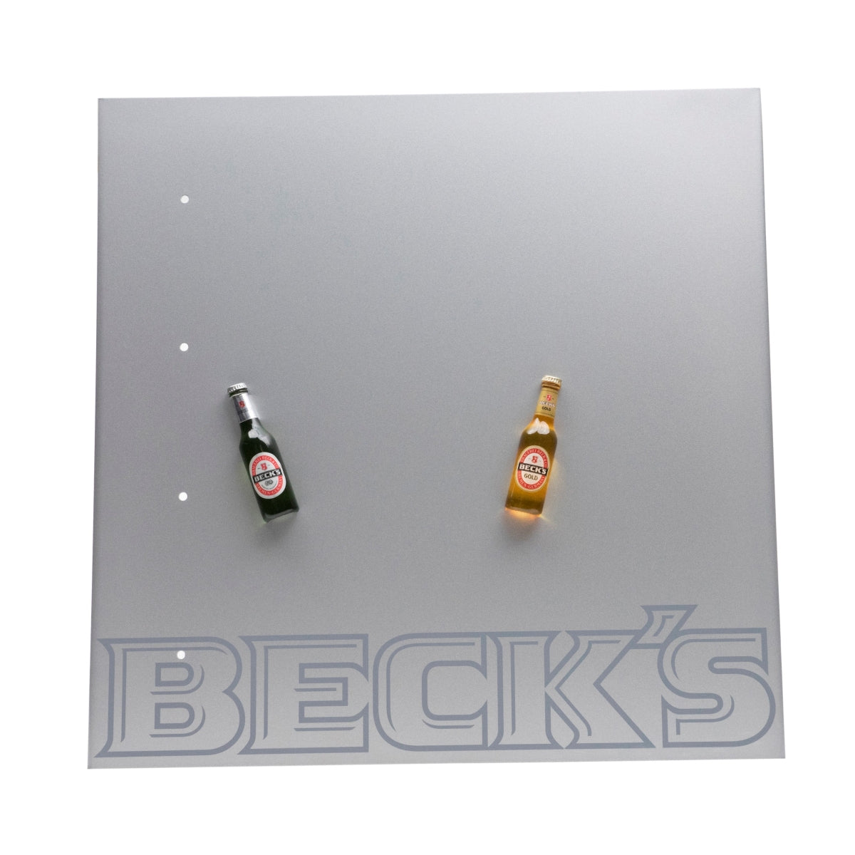 1x lavaglass magnetico Becks con chiave, argento