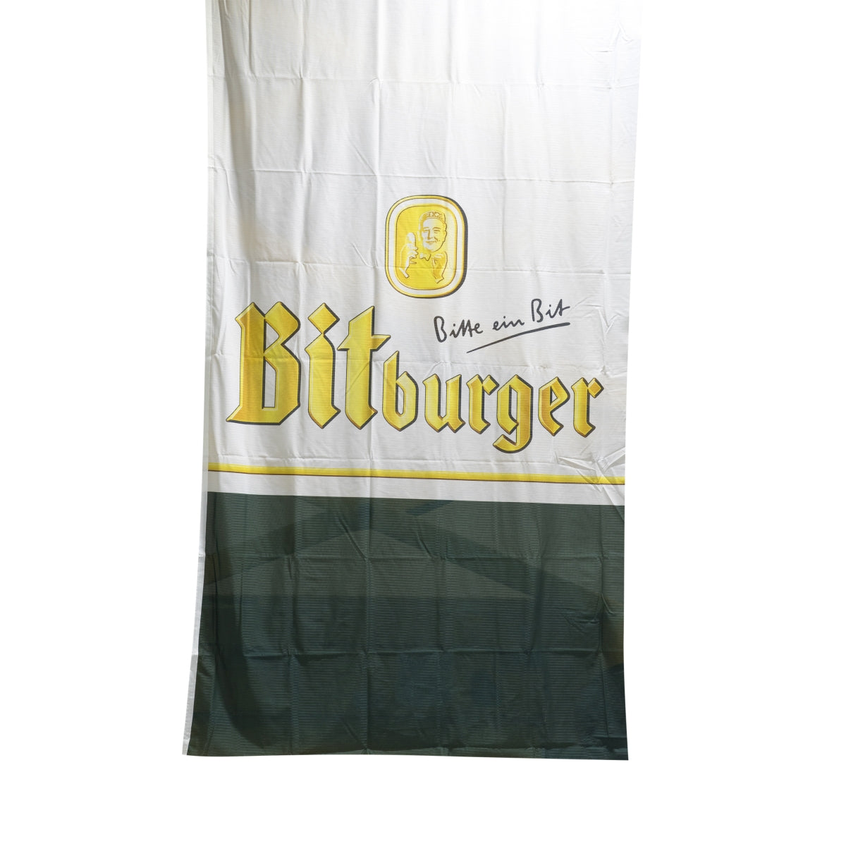 1x Bandiera Bitburger Birra Logo Bianco Verde – Vista 2