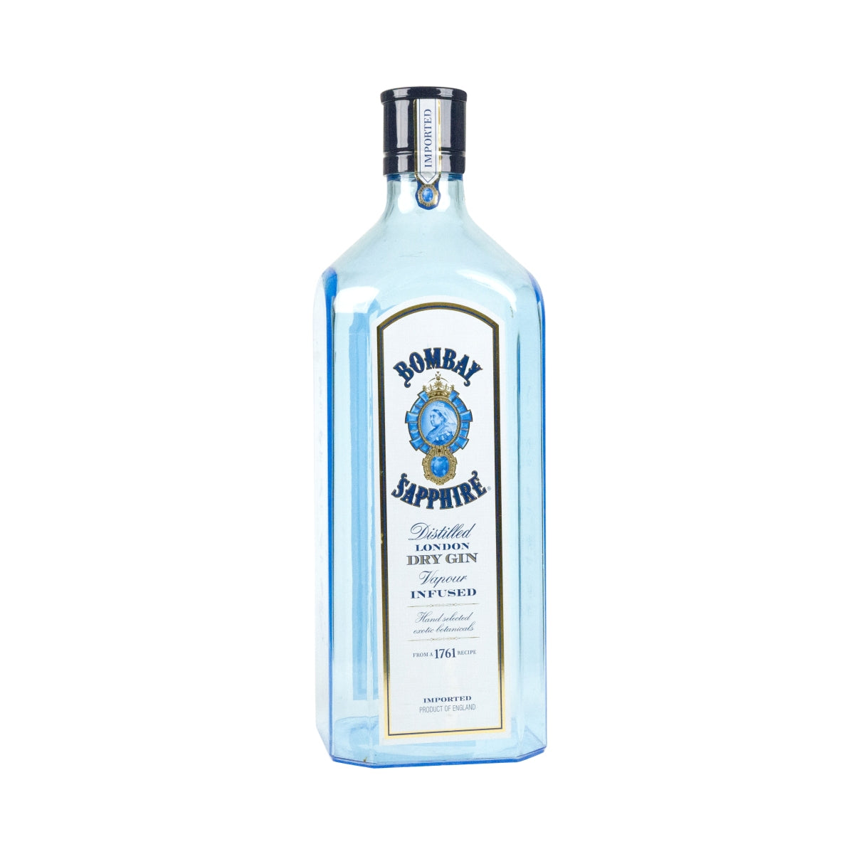 1 bottiglia Bombay Sapphire Gin da esposizione 6 l, plastica blu