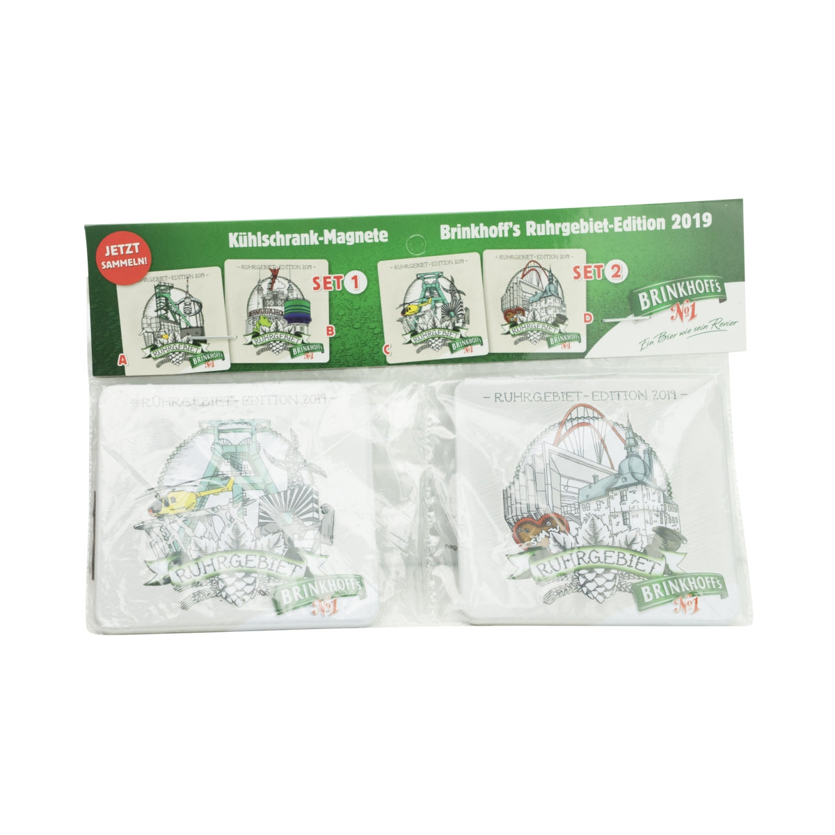 1x Set magneti da frigo Brinkhoffs Bier, grigio – Vista 2