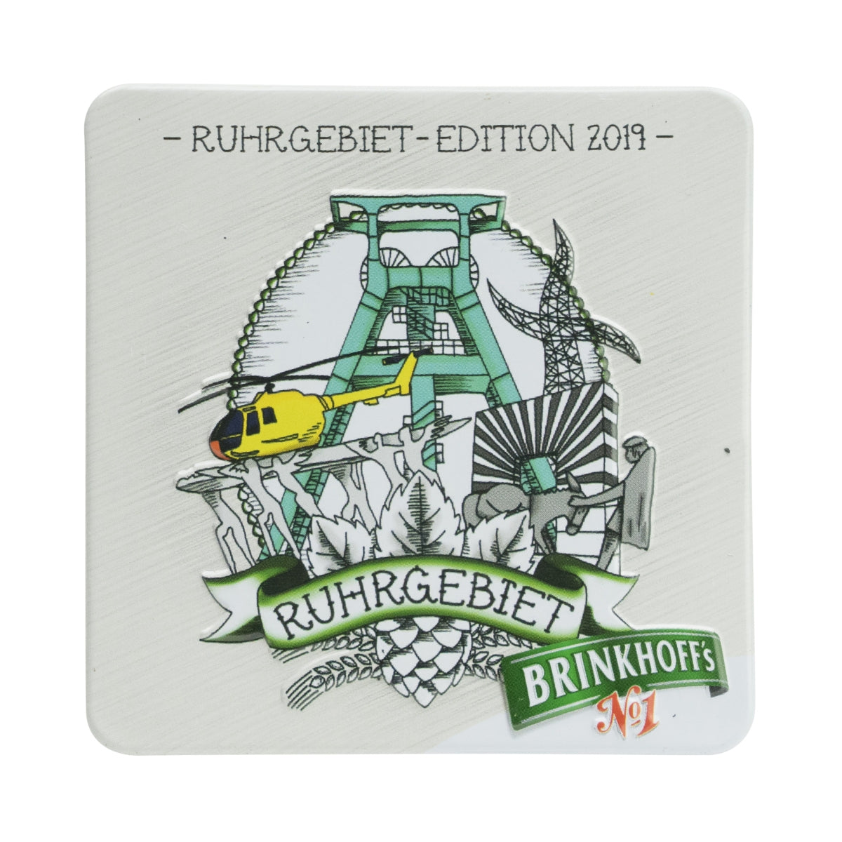 1x Set magneti da frigo Brinkhoffs Bier, grigio – Vista 4