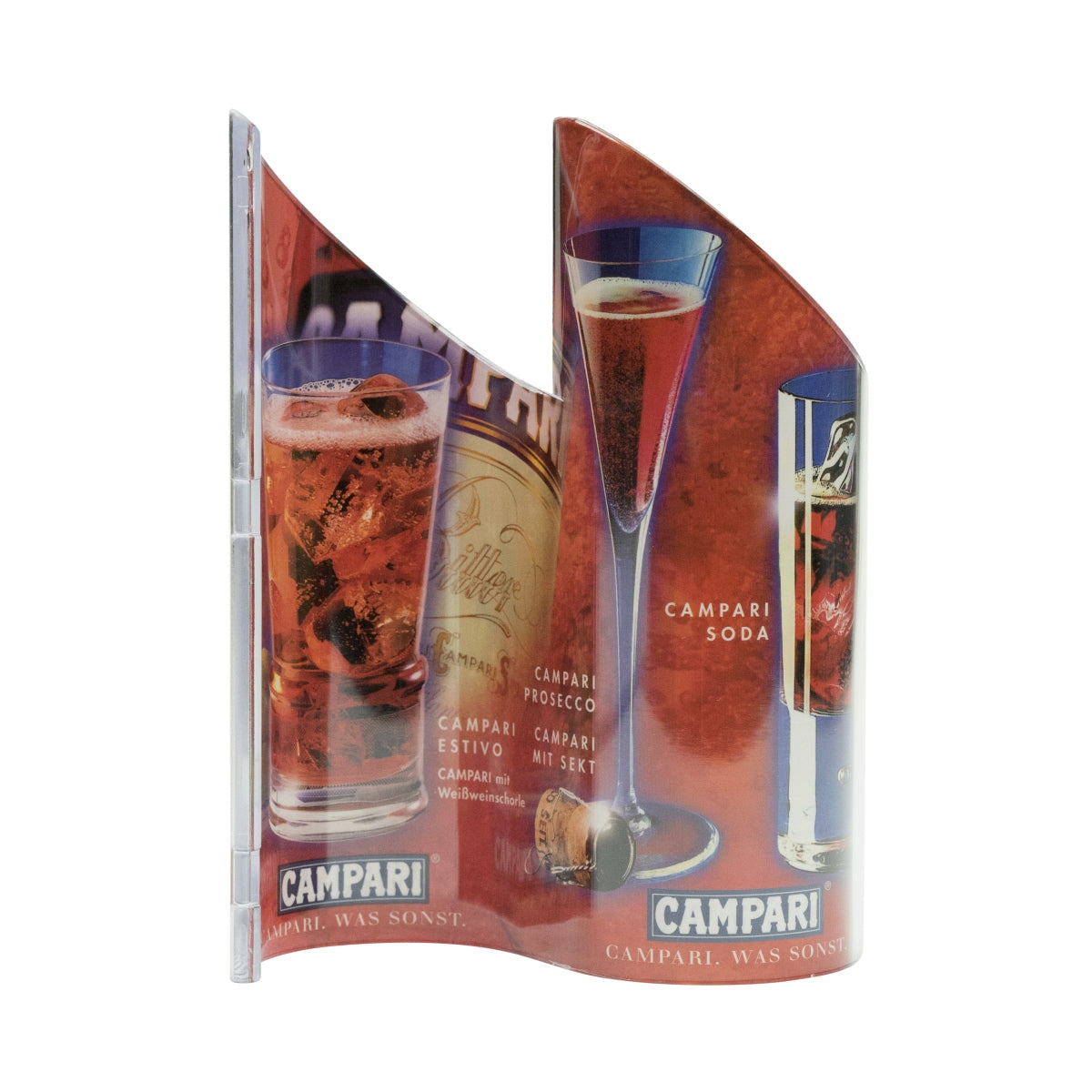 1x espositore da tavolo ondulato per liquore Campari