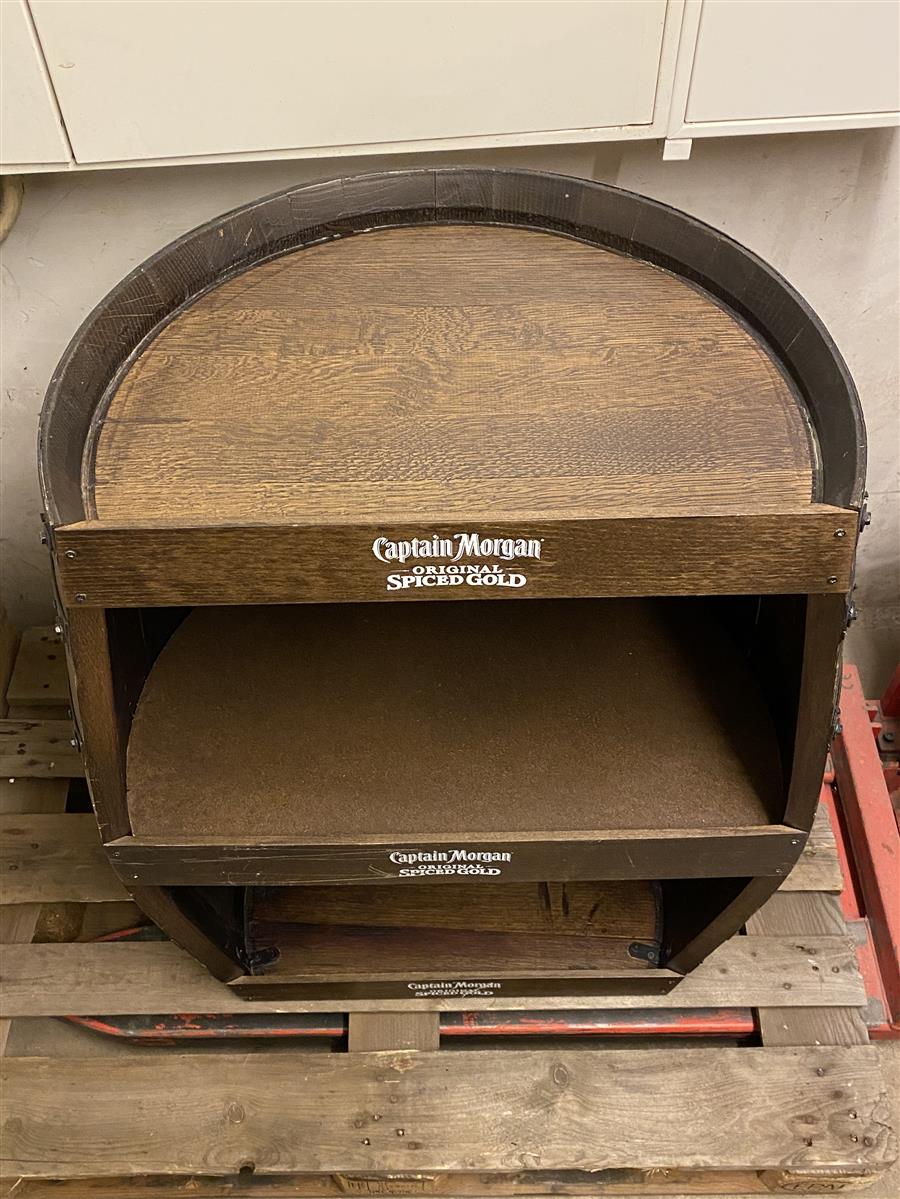 1x Tavolo XL a Botte di Legno Captain Morgan Rum – Vista 3
